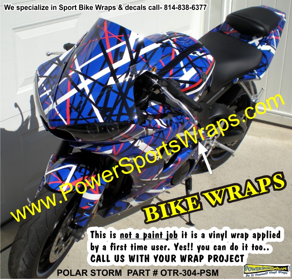 Polar Storm YAMAHA R6 BIKE WRAP, MOTORCYCLE WRAPS, BIKE WRAP ...