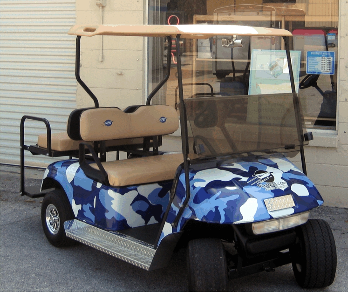 Heavy Timber Camo Golf Car Wrap 