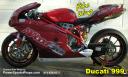 Vinyl Bike wrap on Ducati 999 track bike for allaboutbikes.com