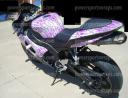 Sport bike wrap, bike decals, custom bike wrap, motorcycle decals for Kawasaki ZX6
