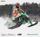 Arctic Cat Snow Pro 600 with a vinyl wrap applied by first time user & racer Logan Beckman. Do it yourself, peel & stick wraps: powersportswraps.com