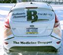 Burhenn’s Pharmacy car wrap provided by powersportswraps.com 814-838-6377, Contact us for your car wrap in Erie, PA