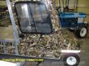 fishouflage camouflage film applied on a golf car.. golf car wrap in Walleye fishouflage camo film by PowerSportsWraps.com