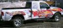 custom truck wraps, graphics, lettering, signs, magnetic signs, perforated window film & more from- powersportswraps.com Erie, PA