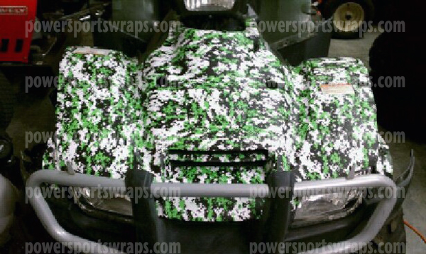 Camouflage ATV sheets just peel & stick apply, many colors & patterns to choose from