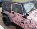 real tree pink camo, Real Tree Pink camo Jeep wrap applied by first time user, Pink camo by PowerSportsWraps.com