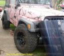 Real Tree Pink camouflage Jeep wrap, Pink camo on Jeep, Pink Jeep wrap done in Real Tree Pink by PowerSportsWraps.com