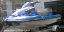 Jet Ski wraps, custom jet ski wrap in Monster Scales Blue, 1998 Kawasaki STX 1100 vinyl wrap: PowerSportsWraps.com