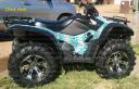 ATV vinyl wrap applied by 1st time user, Yes you can do it yourself and Save big $, Peel and stick apply wraps for ATV’s: PowerSportsWraps.com