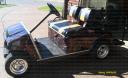 Lightning Black-Orage golf cart wrap… It’s Electric & all you do is Peel & stick apply. Contact us to order today: 814-838-6377
