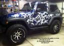 Jeep Wrangler Camo vinyl, we produce individual camo swatches, you apply where you want, just peel and stick produced by PowerSportsWraps.com