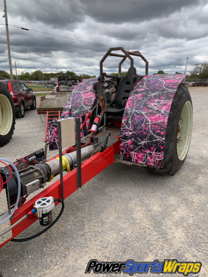 Muddygirl-camouflage-wrap-on-pullling-tractor