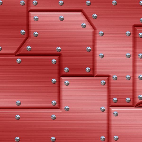 MTL-168-RMR Riveted Metal Red
