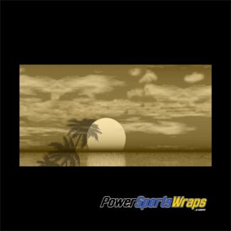 Moon Palm Beige/Gold tones