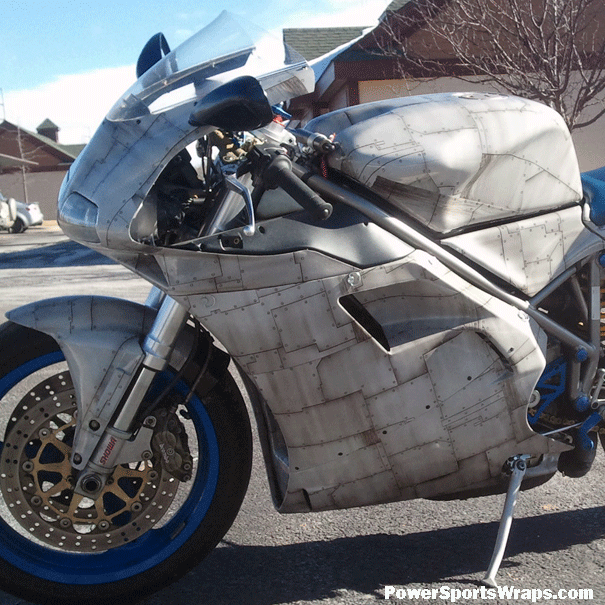 Ducati-748 Dirty Air Craft Metal Vinyl Wrap