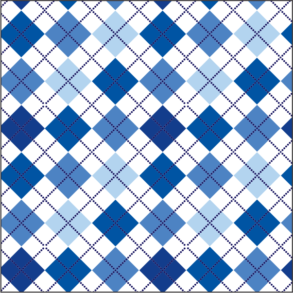 Argyle Blue OTR-408-ABS