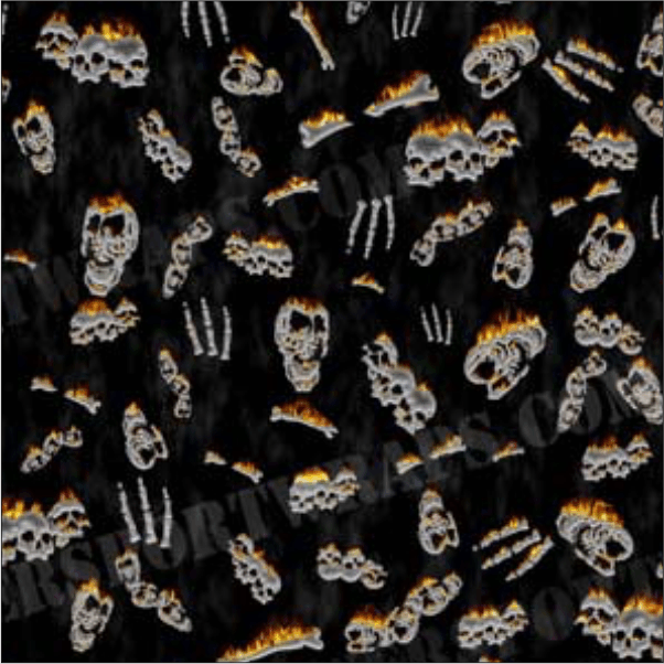 Flaming Skulls