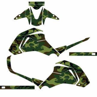 Honda Grom Green Camouflage Graphics Kit