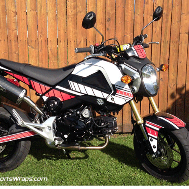 Y-style honda grom graphics kit