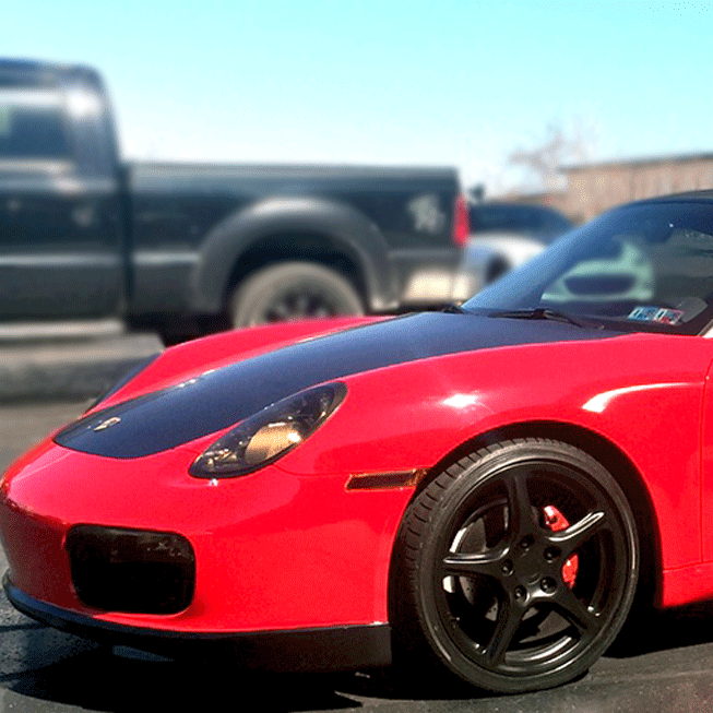 Satin-Black hood wrap