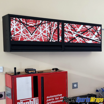 Confusion-Red-cabinet-wrap