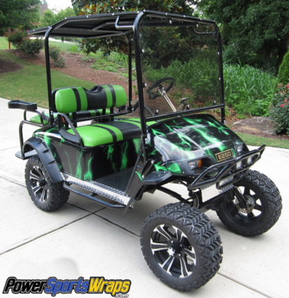 lightning-green-full-body-golf-car-wrap