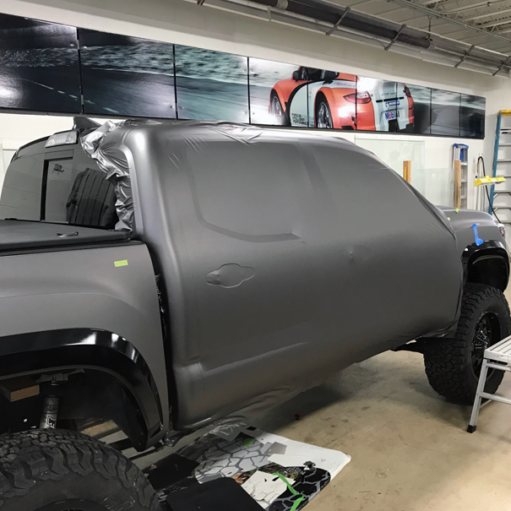 Matte Gray metallic wrapping film