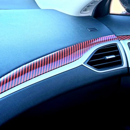 Deep Red-Black Carbon fiber dash