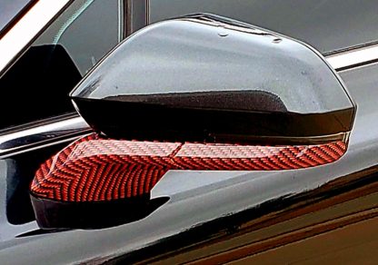 Deep Red-Black Carbon fiber mirror