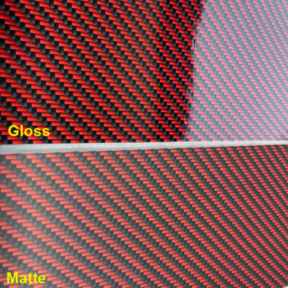 Red-Black Carbon Fiber wrap matte - gloss finish options