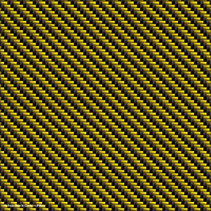 Yellow Black Carbon Fiber cast wrapping film pattern