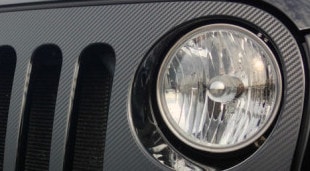 Jeep Wrangler JK Carbon Fiber Grill Wrap