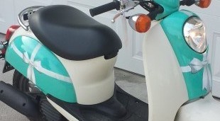 Honda Metropolitan Scooter Wrap- Tiffany & Co. theme