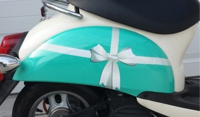 Honda Metropolitan Scooter Wrap- Tiffany & Co. theme