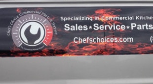 Chefs Choice van graphics vinyl wrap