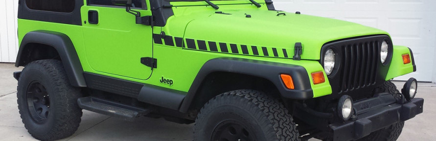 Vinyl Jeep wraps are our specialty
