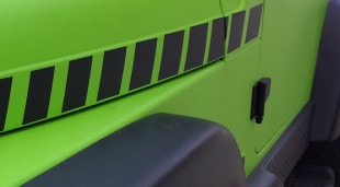 Jeep Wrangler Color Change Vinyl Wrap- Toxic Green